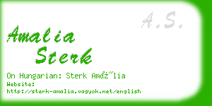 amalia sterk business card